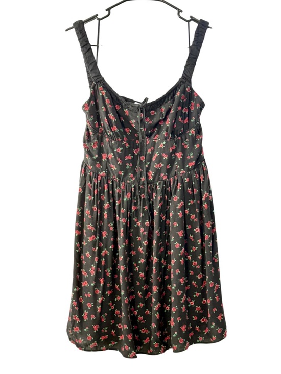 Aeropostale Dresses & Skirts - Aeropostale Black Mini Dress with Red Floral Print